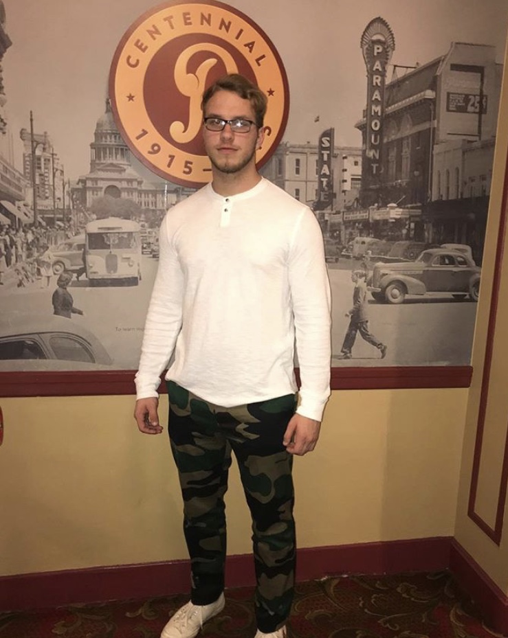 A picture of me standing inside the Paramount Ampitheatre in Austin, TX